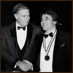 Ron Cedillos with Charlton Heston on award night