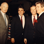 Ron Cedillos and austronaut Buzz Aldrin and Governor Wilson